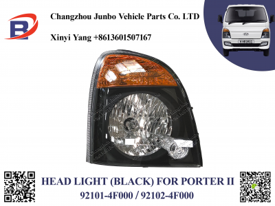 PORTER II HEAD LIGHT BLACK